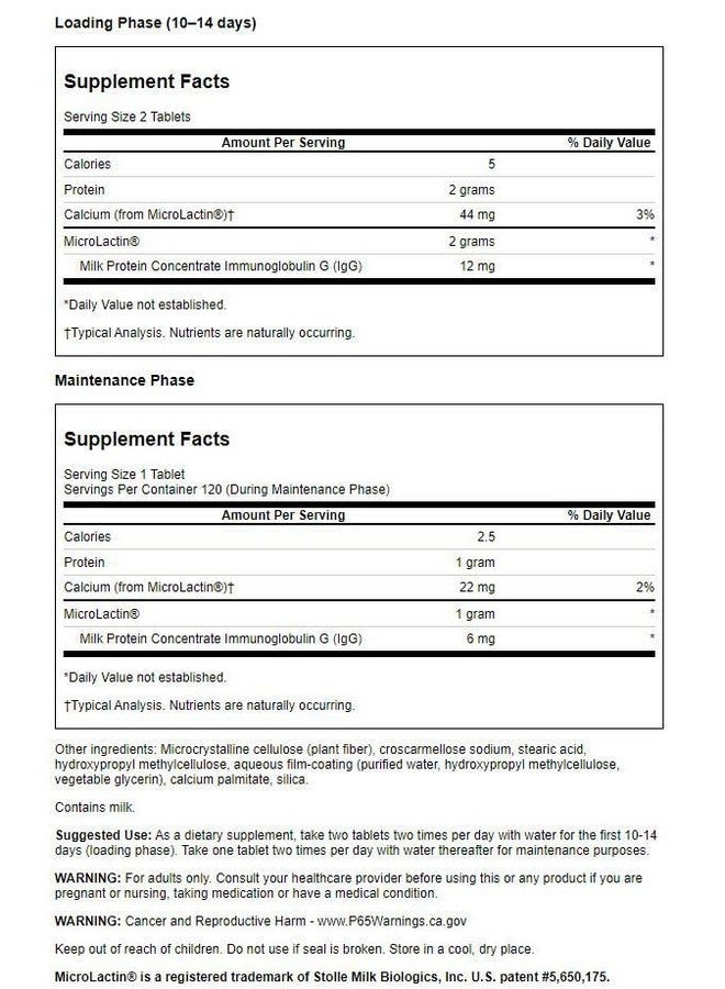 SWANSON Microlactin Double Strength 1000 Milligrams 120 Tabs - Image 3