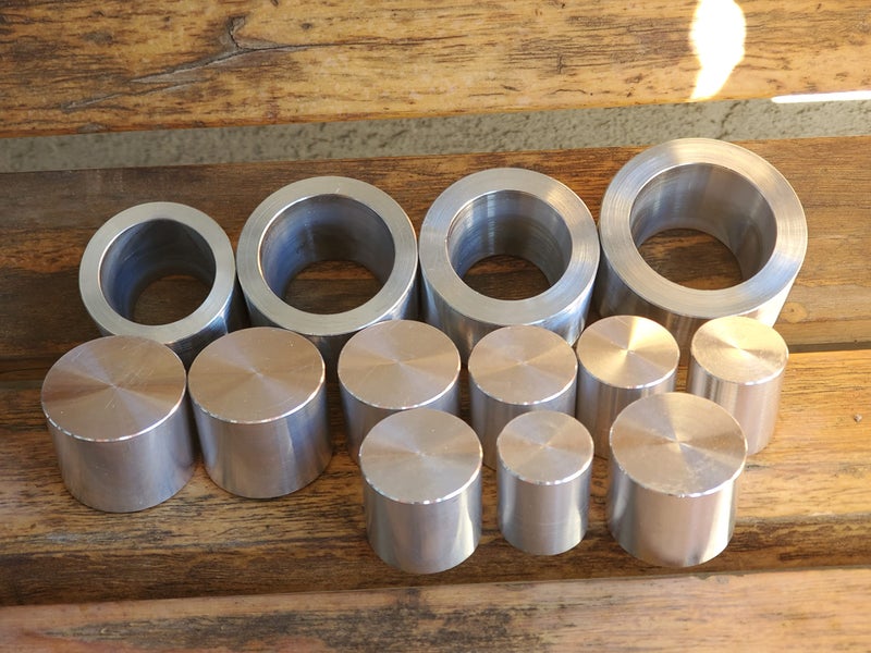 USAReplacementparts USAReplacementparts Coin Ring Punch  Spacer Set  Hole Punch Coin Jewelry Making Tool Swedish Wrap Method  Self Centering Coin Ring Punch Set  Swedish Die Wraps 4 with 9 Push Rods  Made in USA 