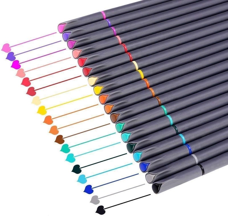 iBayam Journal Planner Pens Colored Pens, Office Supplies, Fine Point Fineliner Drawing Art Markers for Bullet Journaling Scrapbooking Notebook Writing Note Taking Calendar Stationary, 18-Color - Image 1
