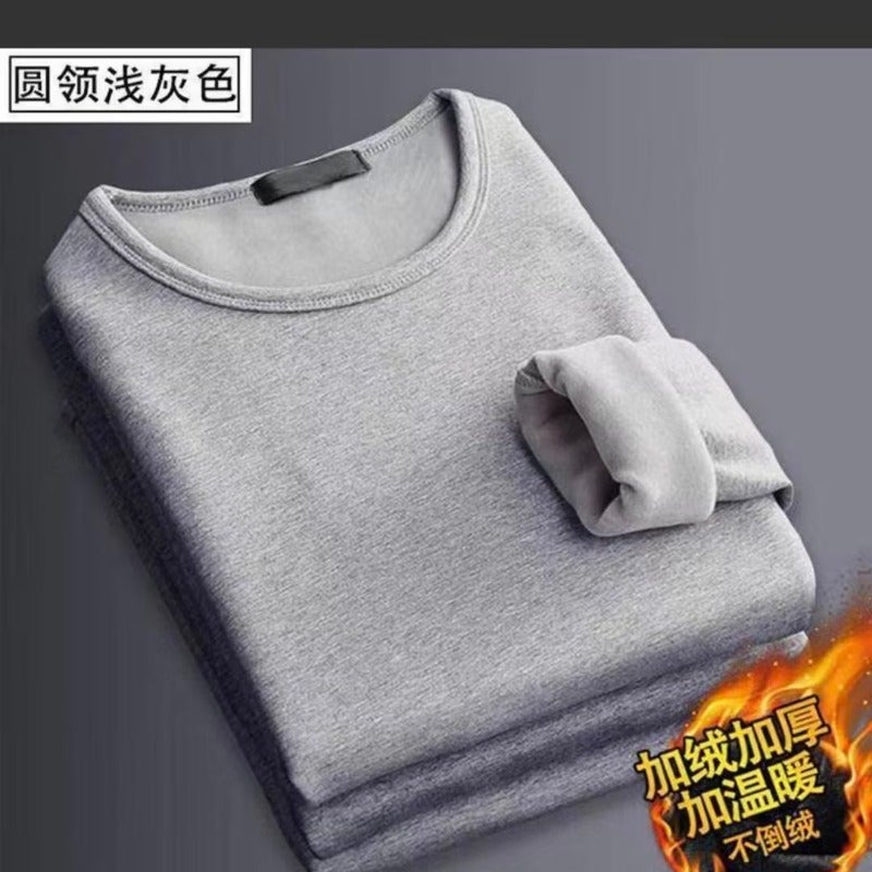 Standard Trendy Fashion Trendy Brand Trendy Round Neck Long Sleeve Japanese T-Shirt Urban Style Daily Men'S Youth Popular Winter - Image 1