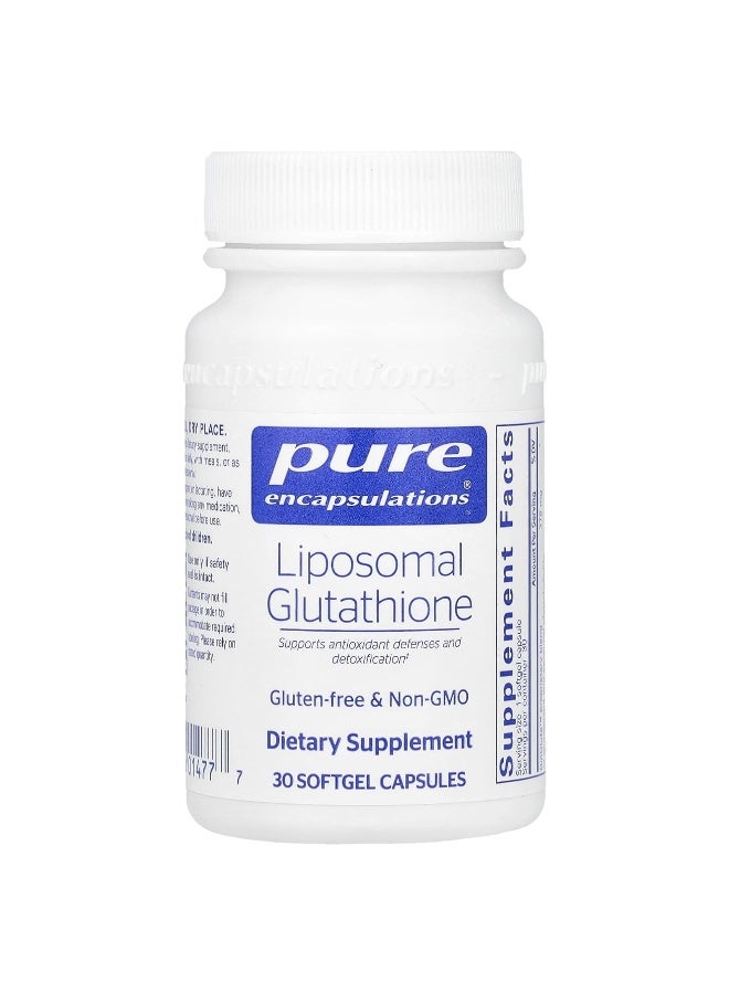 Pure Encapsulations, Liposomal Glutathione, 375 mg, 30 Softgel Capsules - Image 1