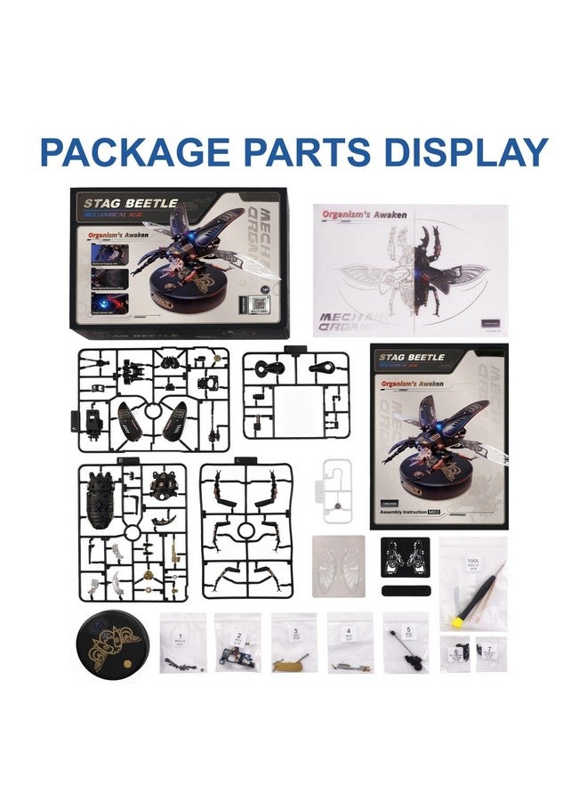 Robotime Mi03 Model Kits For Adults/Teensstorm Beetle Model Building Kits115 Pieces Mechanical 3D Puzzlebirthday Gift For Menaesthetic Desk Toy Decor - Image 4