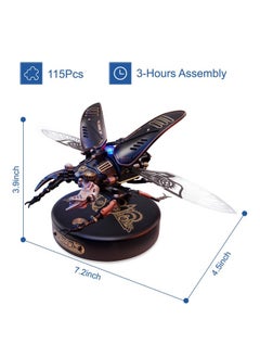 Robotime Mi03 Model Kits For Adults/Teensstorm Beetle Model Building Kits115 Pieces Mechanical 3D Puzzlebirthday Gift For Menaesthetic Desk Toy Decor  - Image 5
