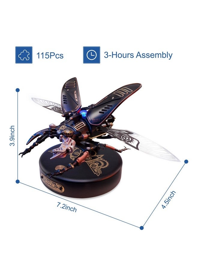 Robotime Mi03 Model Kits For Adults/Teensstorm Beetle Model Building Kits115 Pieces Mechanical 3D Puzzlebirthday Gift For Menaesthetic Desk Toy Decor - Image 5