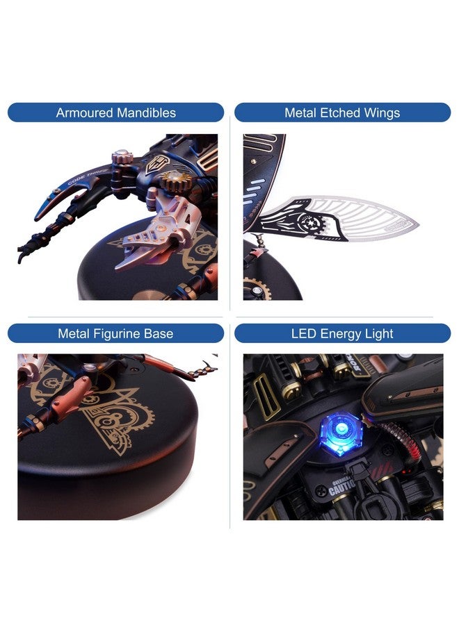 Robotime Mi03 Model Kits For Adults/Teensstorm Beetle Model Building Kits115 Pieces Mechanical 3D Puzzlebirthday Gift For Menaesthetic Desk Toy Decor - Image 3