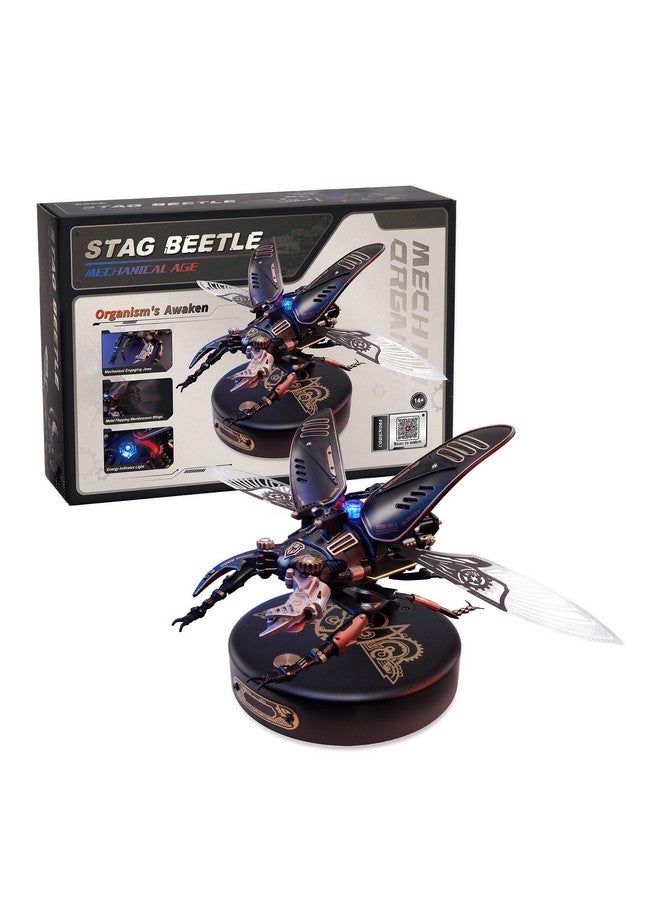 Robotime Mi03 Model Kits For Adults/Teensstorm Beetle Model Building Kits115 Pieces Mechanical 3D Puzzlebirthday Gift For Menaesthetic Desk Toy Decor - Image 1