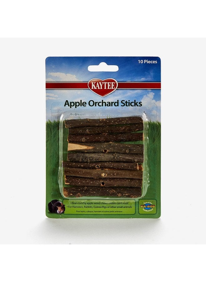 كايتي أعواد بستان التفاح من كايتي للأرانب وخنازير غينيا والهامستر أو غيرها من الحيوانات الصغيرة، 10 قطع - Image 1
