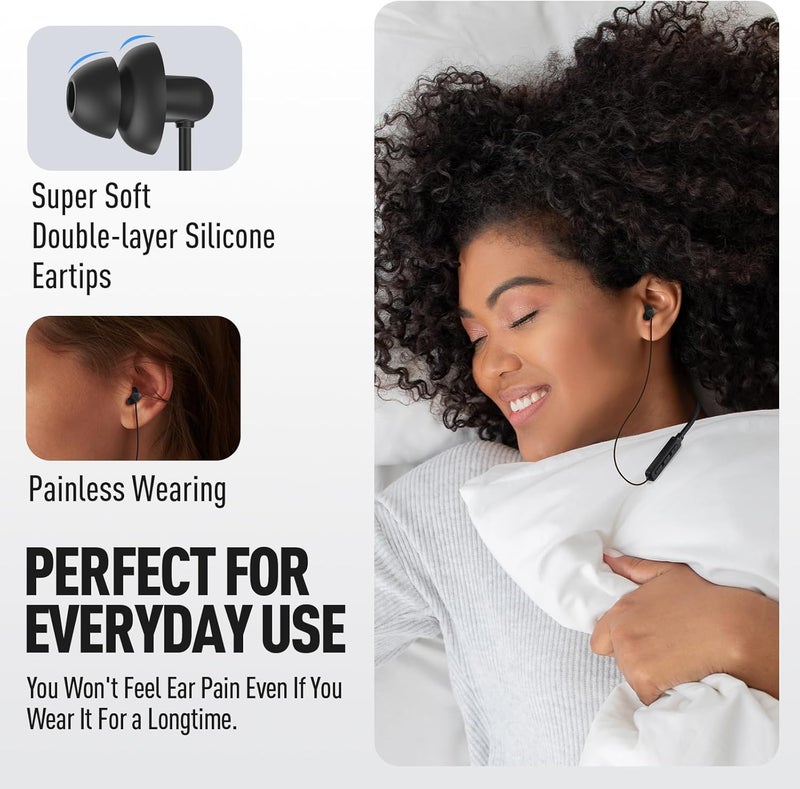 Hearprotek Wireless Headphones, Bluetooth 5.4 Sleep Soft and Lightweight in-Ear Earbuds for Sleeping, 25+Hour Playtime, Ideal for Side Sleepers, Relaxing, Meditating - Image 2