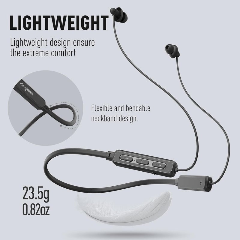 Hearprotek Wireless Headphones, Bluetooth 5.4 Sleep Soft and Lightweight in-Ear Earbuds for Sleeping, 25+Hour Playtime, Ideal for Side Sleepers, Relaxing, Meditating - Image 3