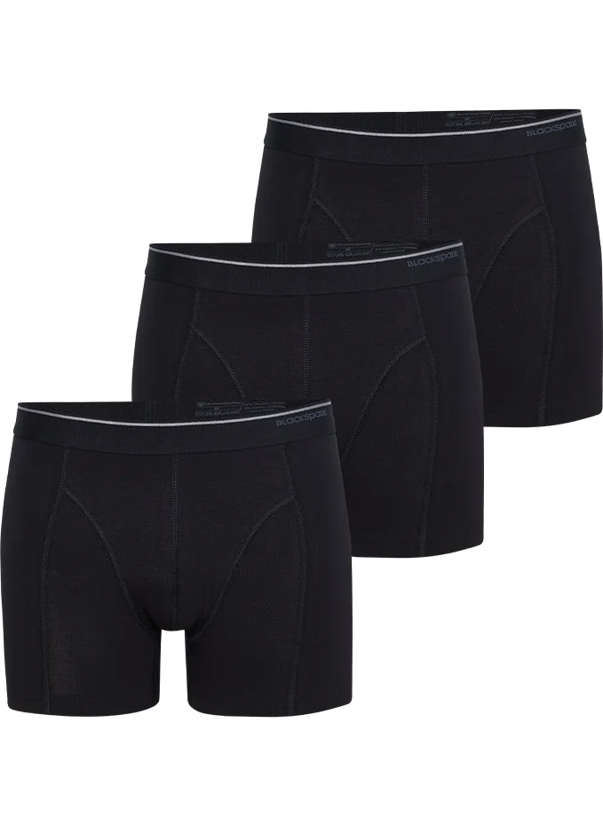 Blackspade Men's Boxer 3 Pack Tender Cotton 9673 - Black