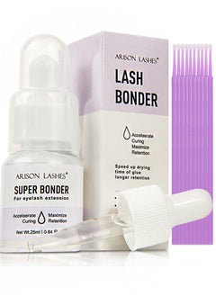Eyelash Extension Applicator, No Glue, Eyelash Extension Glue Accelerator, Sealant Adhesive, Accelerates Glue Drying Time, Add Glue Elasticity (Ultra Strong Sealant 25ml)