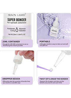 ARISON LASHES Eyelash Extension Applicator, No Glue, Eyelash Extension Glue Accelerator, Sealant Adhesive, Accelerates Glue Drying Time, Add Glue Elasticity (Ultra Strong Sealant 25ml)  - Image 5