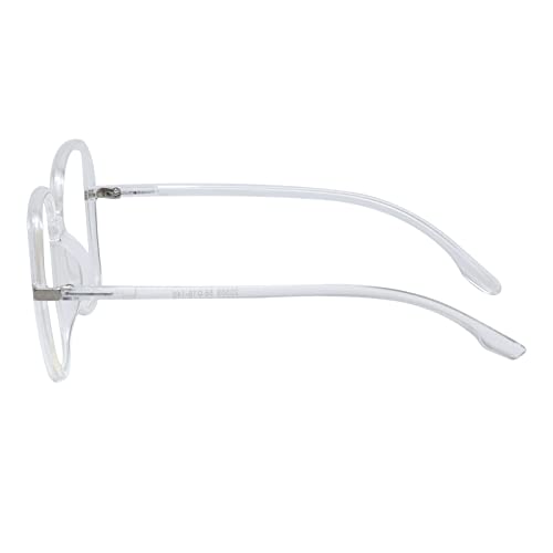 Peter Jones Oversized Square Transparent Blue Light Blocking Computer Glasses for Women/Girls (AG20509T) - Image 5