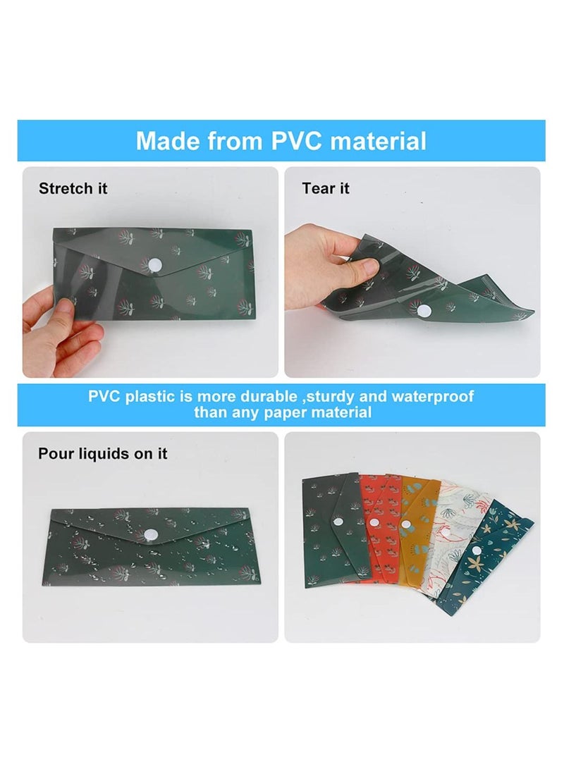 Generic 15 Budget Envelopes Waterproof Cash Budget Envelope Reusable Plastic Cash Envelopes Money Envelopes for Budgeting and Saving  - Image 3