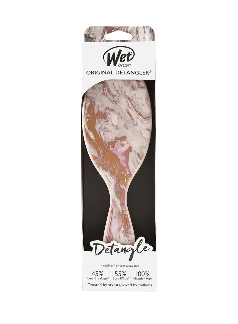 Wet Brush Wet Brush Original Detangling Brush - Metallic Bronze Marble - All Hair Types - Ultra-Soft IntelliFlex Detangler Bristles Glide Through Tangles with Ease - Pain-Free Comb for Men, Women, Boys & Girls - Image 3