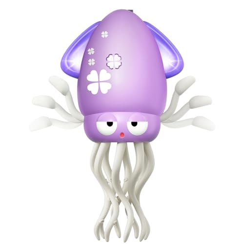 MACALOCA Dancing Squid Baby Toy Dancing Octopus Tummy Time Toys for Toddlers Infant Crawling Walking Baby Toys with Music Light for 36 612 1218 Kids Girls 1st Baby Easter Basket Stuffers Birthday Gifts - Image 1