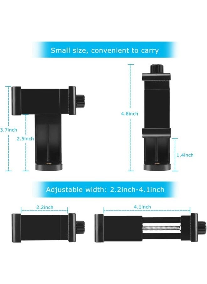 Generic - Tripod Mount Adapter Rotatable Bracket with 1/4 inch Screw Adjustable Clip for iPhone, Android Cell Phone, Selfie Stick, Camera Stand - Image 1
