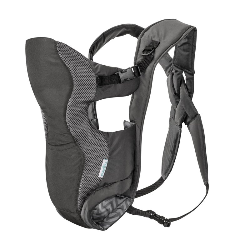evenflo Evenflo Breathable Infant Soft Carrier Grey Chevron