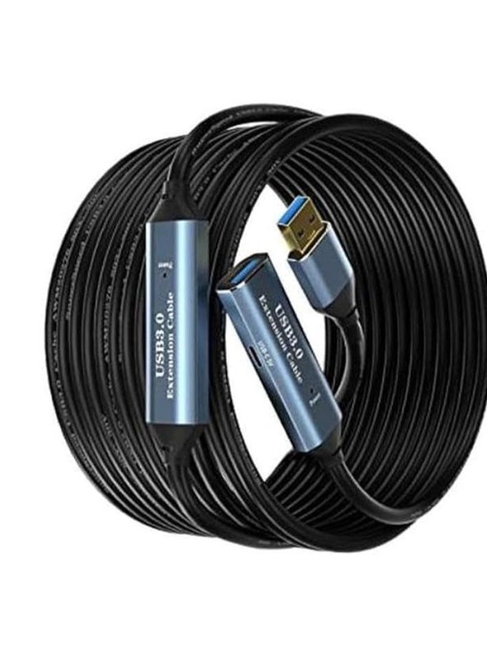 Reacon 10M USB 3.0 Active Extension Cable – High-Speed Male to Female Repeater Cord for Data Transfer & Charging – 5Gbps Long USB Booster Cable - Image 1