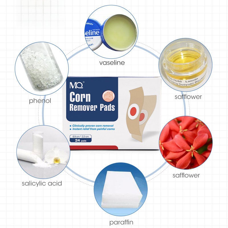 24 Patches/Box Mq Cross-Border Foot Patches Corn Remover Pads Foot Patches One Piece Drop Shipping Chicken Patch(24 stickers/box) - Image 3