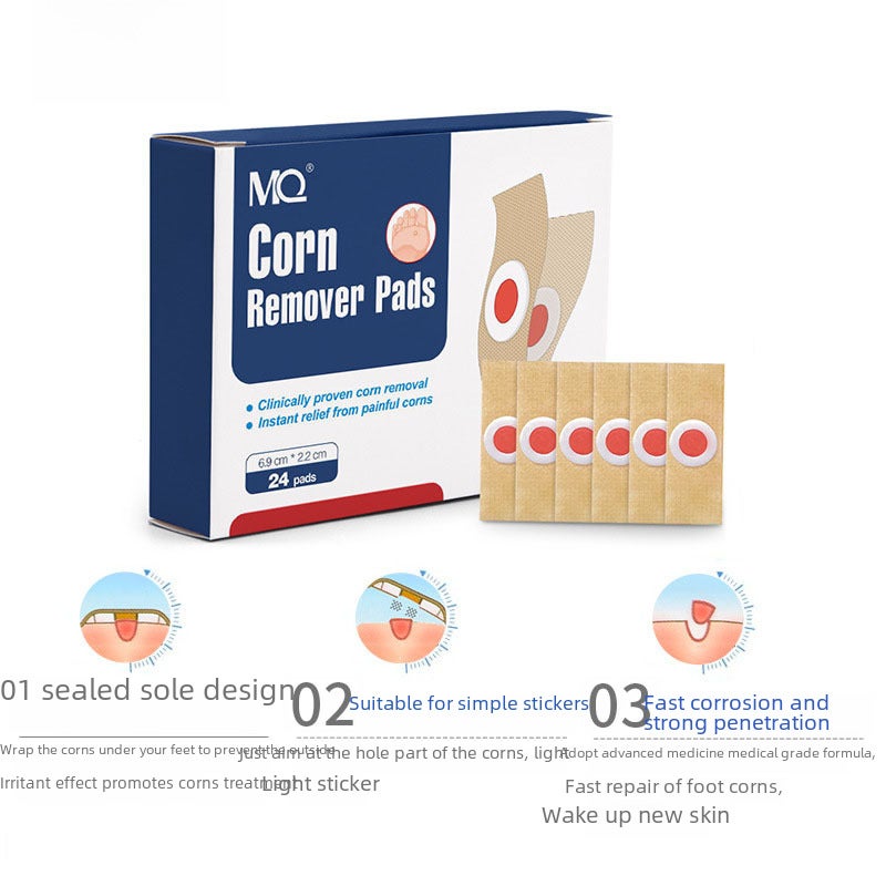 24 Patches/Box Mq Cross-Border Foot Patches Corn Remover Pads Foot Patches One Piece Drop Shipping Chicken Patch(24 stickers/box) - Image 4
