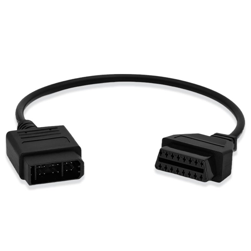 PARANNIC OBD1 to OBD2 Adapter Cable for Nissan Vehicles OBD2 16Pin to OBD1 14Pin OBDII Car Diagnostic Connector Compatible with OBD II Diagnostic Scanner 14Pin for Nissan