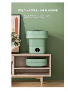 Furtey Small Portable Washing Machine Mini Washer 6.5L High Capacity with 3 Modes Deep Cleaning for Underwear Baby Clothes Small Items Foldable Washing Machine for Apartments Camping Travel Pink  - Image 3