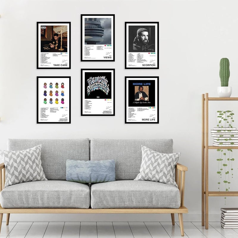 CodersParadise إطارات ملصقات وود دريك - عبوة من 6 | 8 × 12 سم (حجم A4) | ملصقات مؤطرة لغرفة المعيشة، غرفة النوم، المنزل والمكتب - Image 4
