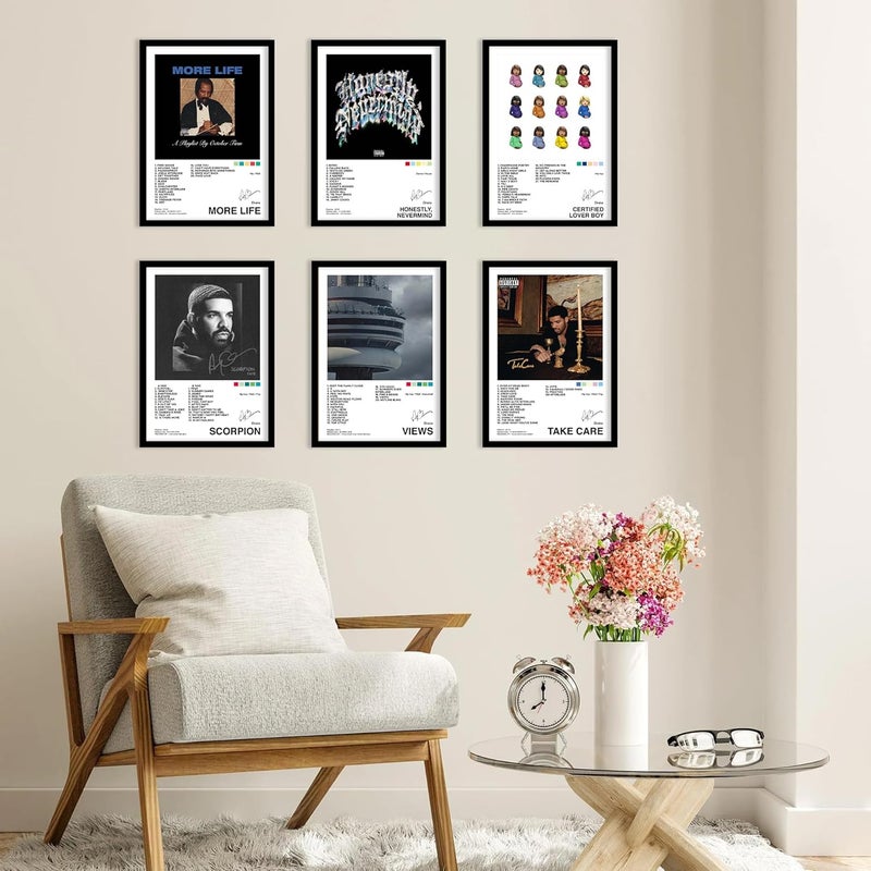CodersParadise إطارات ملصقات وود دريك - عبوة من 6 | 8 × 12 سم (حجم A4) | ملصقات مؤطرة لغرفة المعيشة، غرفة النوم، المنزل والمكتب - Image 2