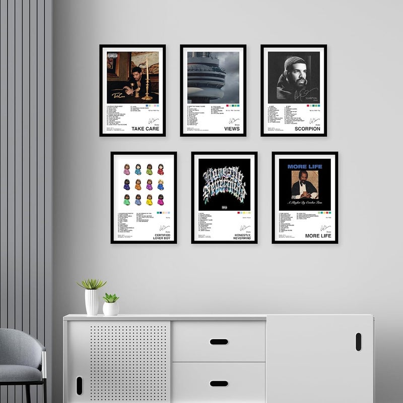 CodersParadise إطارات ملصقات وود دريك - عبوة من 6 | 8 × 12 سم (حجم A4) | ملصقات مؤطرة لغرفة المعيشة، غرفة النوم، المنزل والمكتب - Image 3