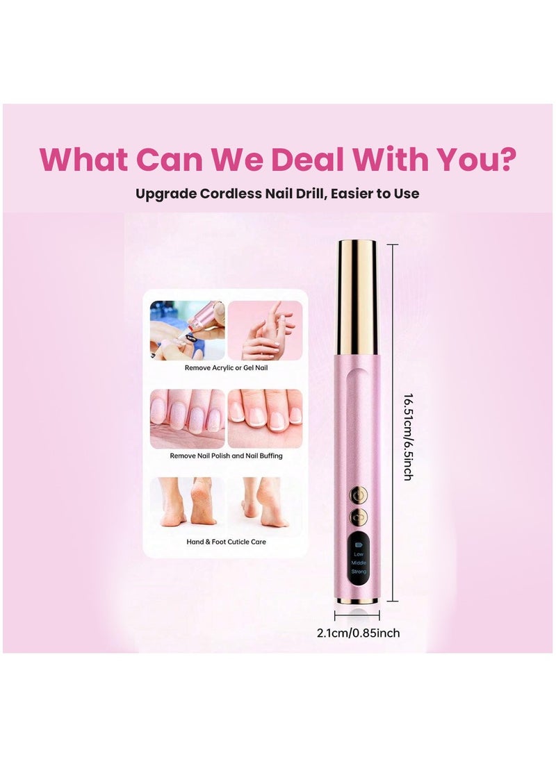 Multifunctional Electric Nail Drill with 9 grinder bit - calluses, dead skin, acrylic or gel nail remover, nail polisher - Image 5