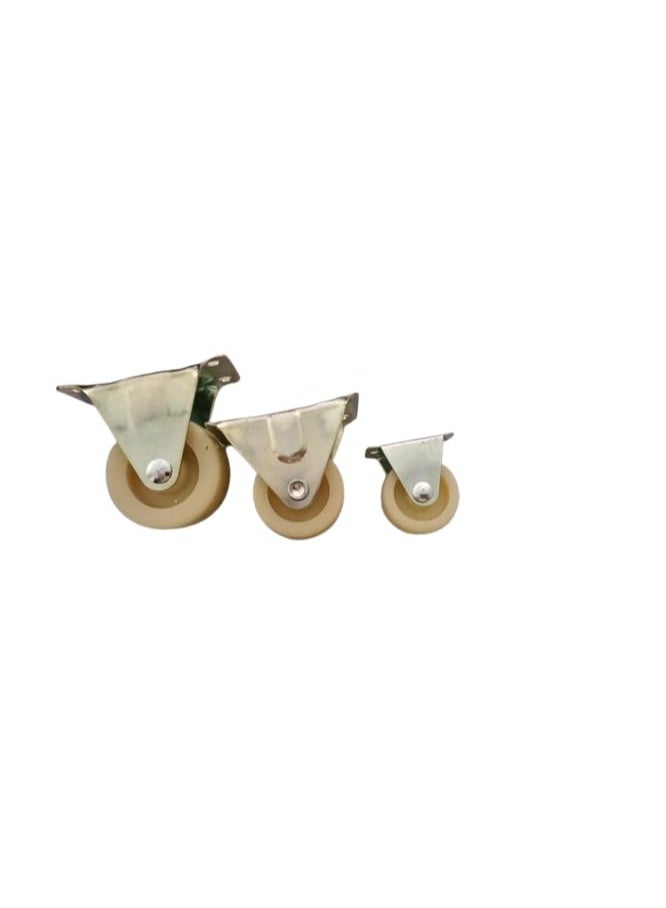 My Souq store :"Double Roller Set (4 Wheels) for Sliding Door or Sliding Wardrobe - Furniture Sliding Wheels"SIZE (4CM) - Image 3