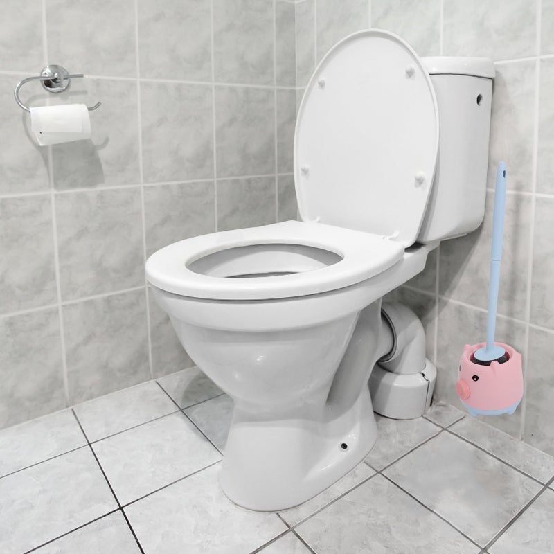 🚽 فرش تنظيف للمرحاض بمقبض طويل للتنظيف العميق في الحمامات والمرحاض العام - Image 3