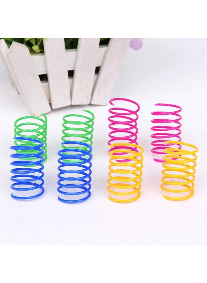 Andiker Cat Spring Toy, 24pcs Colorful Cat Spiral Springs Creative and Interactive Cat Toy Durable Heavy Plastic Springs Cat Toys for Cat Interactive Toys for Indoor Cats (24pcs) - Image 2