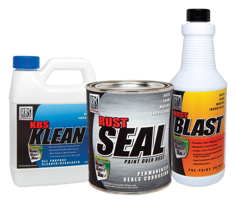 KBS Coatings 57010 Safety Blue Quart Size Rust Prevention Frame Coater Kit, Preps and Coats an Entire Car or Truck Frame - Image 4