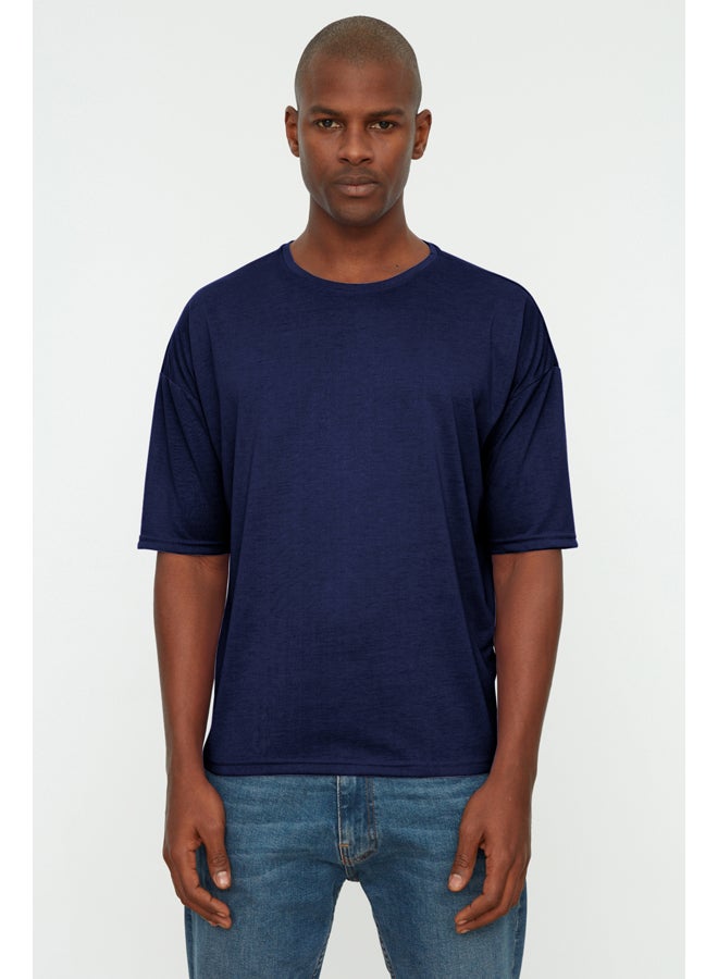 trendyol Basic Crew Neck Oversize/Wide Cut Short Sleeve T-Shirt TMNSS21TS0811 - Image 4
