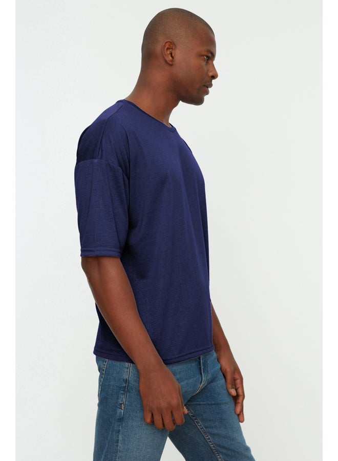 trendyol Basic Crew Neck Oversize/Wide Cut Short Sleeve T-Shirt TMNSS21TS0811 - Image 3