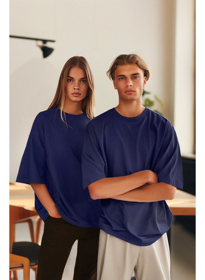 trendyol Basic Crew Neck Oversize/Wide Cut Short Sleeve T-Shirt TMNSS21TS0811 - Image 1