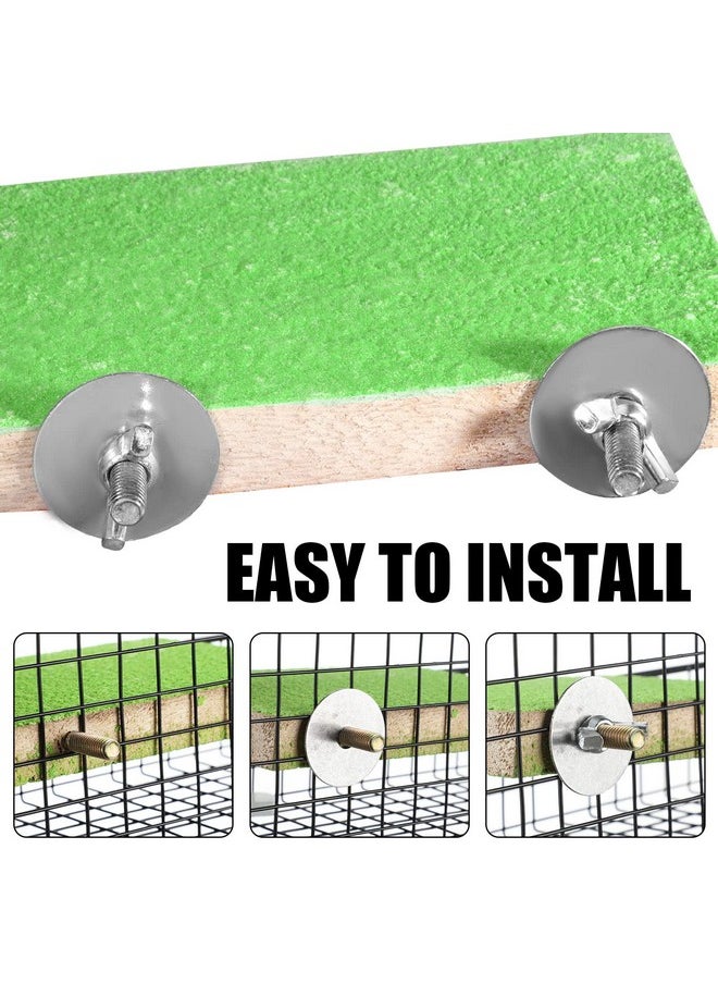 Reginary Reginary 12 Pcs Bird Perch Stand Toy Wood Parrot Stand Platform Colorful Paw Grinding Playground Rat Bird Cage Accessories for Pet Parrot Cockatiels Lovebirds, 6 Colors  - Image 4