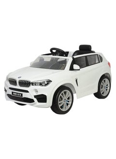 Lovely Baby Lovely Baby 12V Electric Ride On Powered Riding Car For Kids LB 6661EL Roadster Motorized Toy Car with Remote Control Eva Wheels LED Lights & Music White  - Image 1