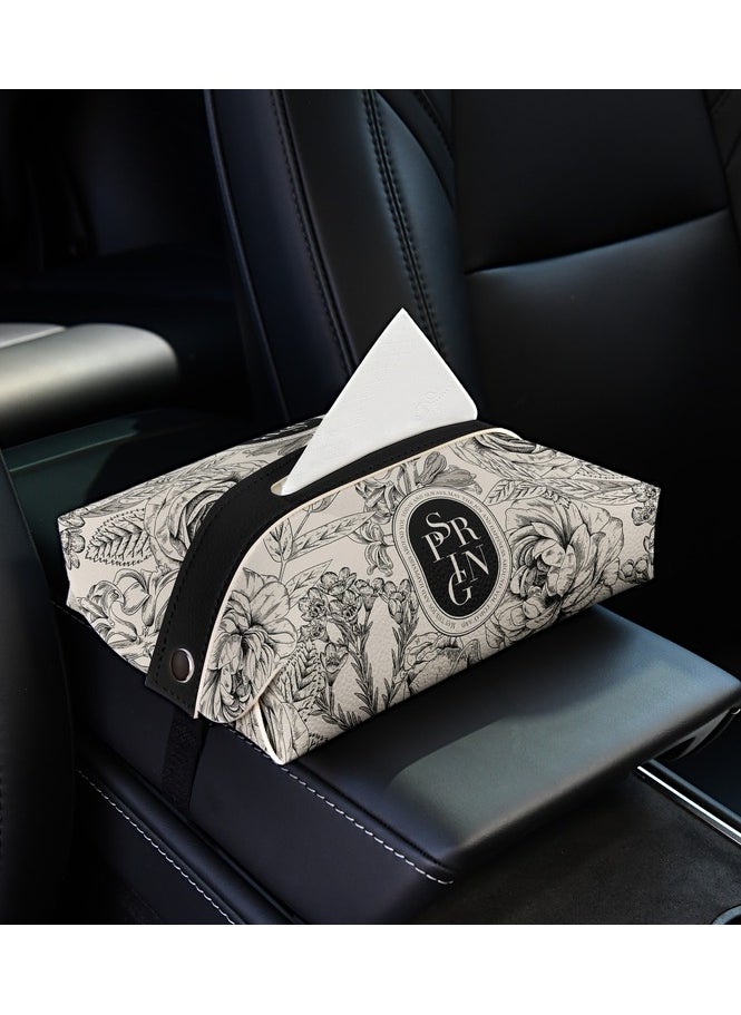 EBMINI Neoclassical Floral Car Tissue Box  - Image 2