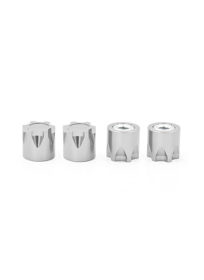 Generic - 4PCS Aluminium Wheel Rim Center Cap M4 Nut Replacement for TRAX4 TRAX6 SCX10 90046 Redcat Gen8 Tamiya MST CFX VS4-10 1/10 Remote Control Crawler - Image 1