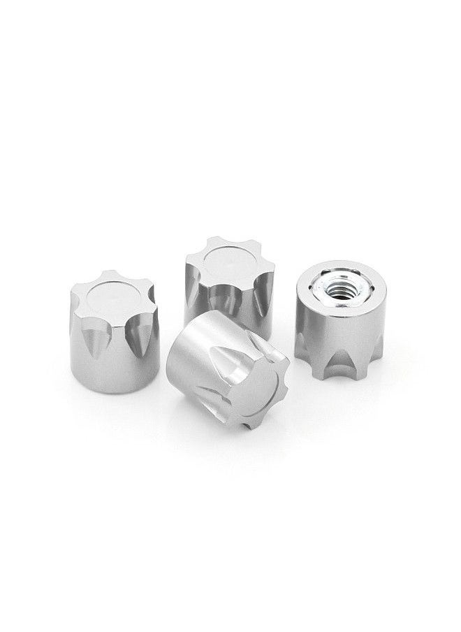 Generic - 4PCS Aluminium Wheel Rim Center Cap M4 Nut Replacement for TRAX4 TRAX6 SCX10 90046 Redcat Gen8 Tamiya MST CFX VS4-10 1/10 Remote Control Crawler - Image 1