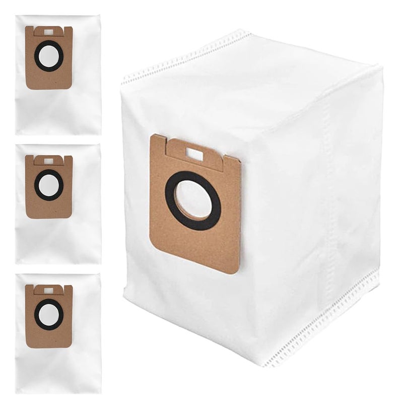 Verilux 4Pcs Replacement Parts Dust Collector Bag for Dreame D10s Plus Vacuum Cleaner Reuseable Dust Collector Bags for Hair Dirt and Debris Dust Bags Vacuuming Accessories for Dreame D10s Plus - Image 1