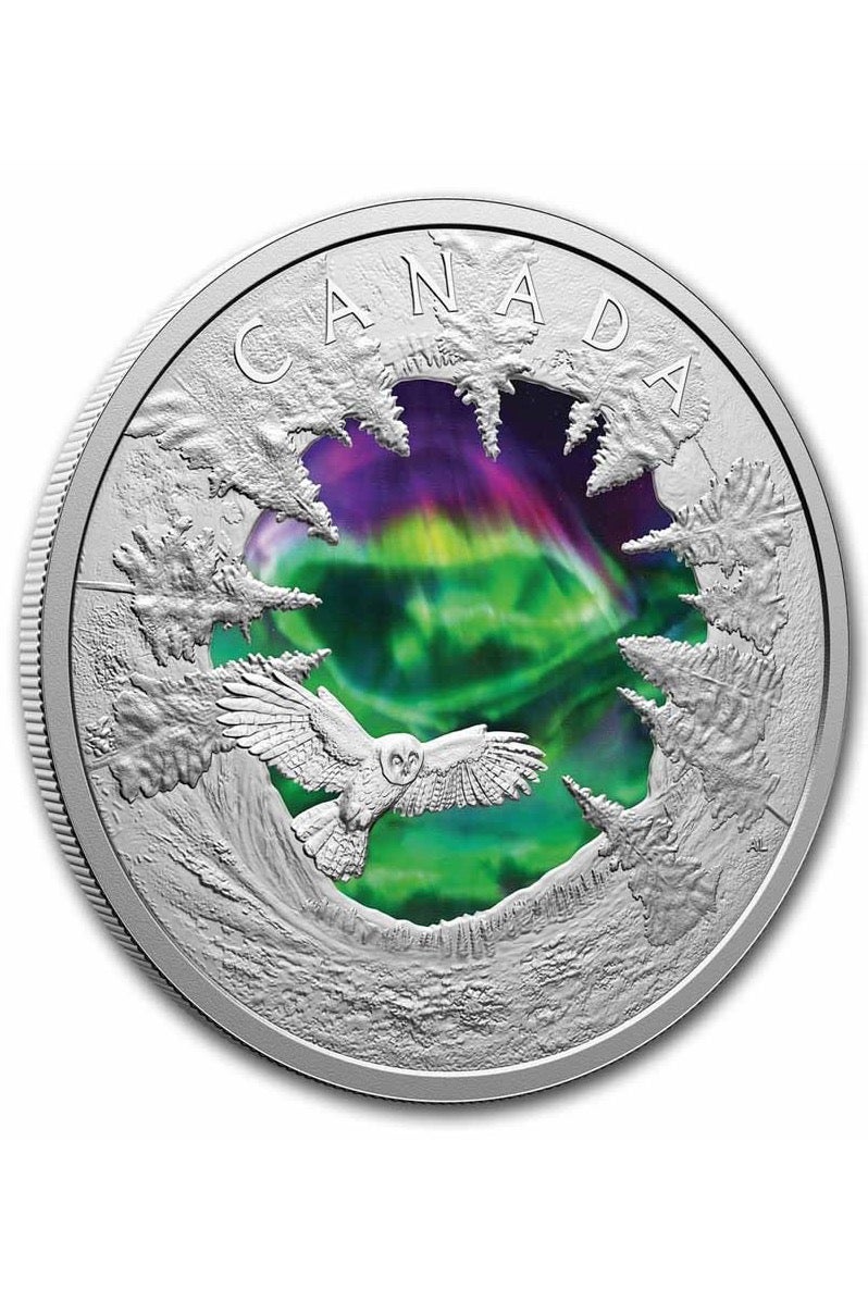 Royal Canadian كندا سحر الأضواء الشمالية الكندية ليرة فضة 2 اونصة  - Image 3