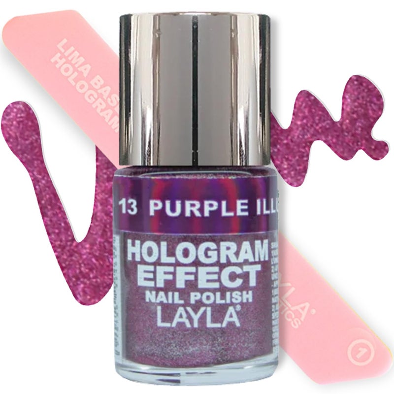 LAYLA Hologram Effect Nail Polish (#13 Purple Illusion)