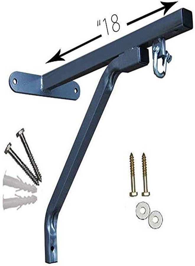IWIN Heavy Duty Wall Mounted Punching Bag Bracket, Stand with Bolts and Fasteners (Black) - Image 3