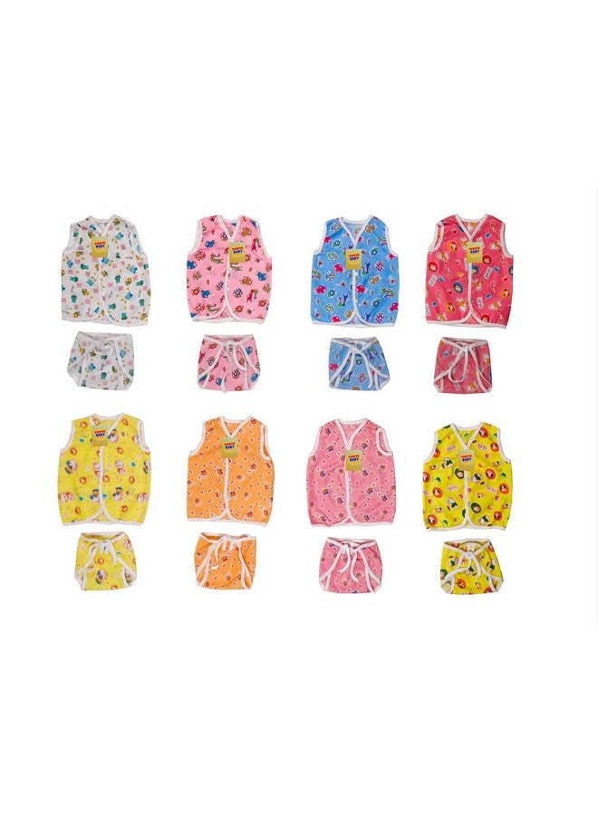 فاريتو مجموعة من 5 قطع من القطن للأطفال حديثي الولادة الأكثر استخدامًا في عبوة واحدة - أزرق (من 0 إلى 6 أشهر) إجمالي العناصر: 30، صديقة للبشرة - Image 3