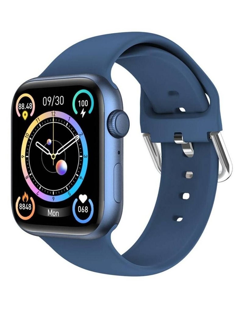 miYou New Bluetooth Call Men/Women Sports Fitness Tracker Smartwatch For IOS Android - Blue  - Image 1