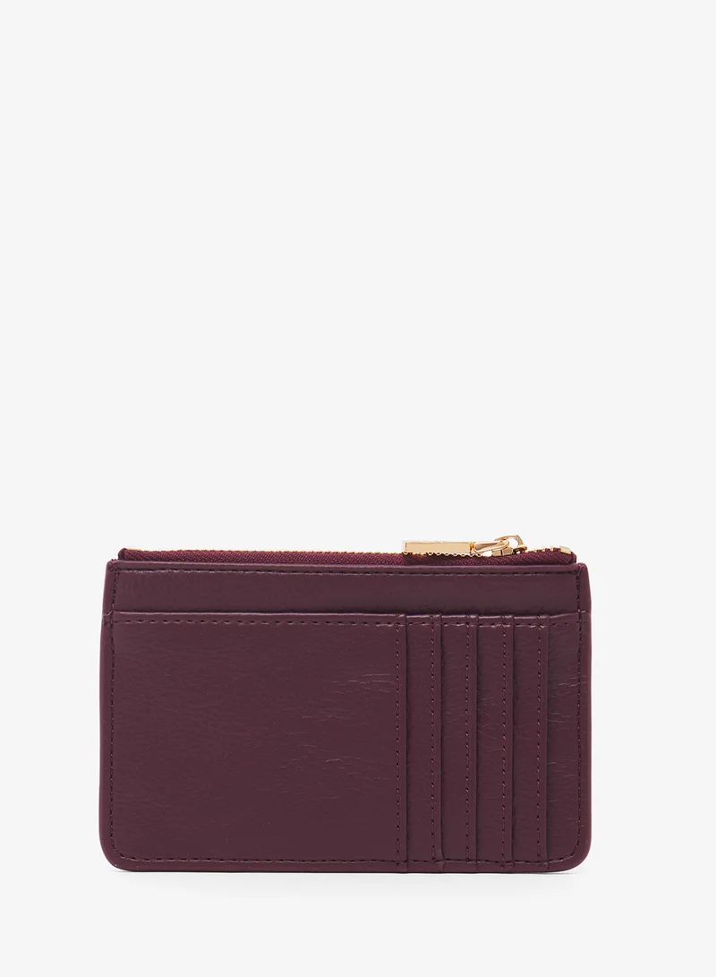 Love Moschino Zip through logo wallets